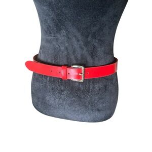 Red Sonoma Genuine Leather Belt – Gold Hardware – NWT
